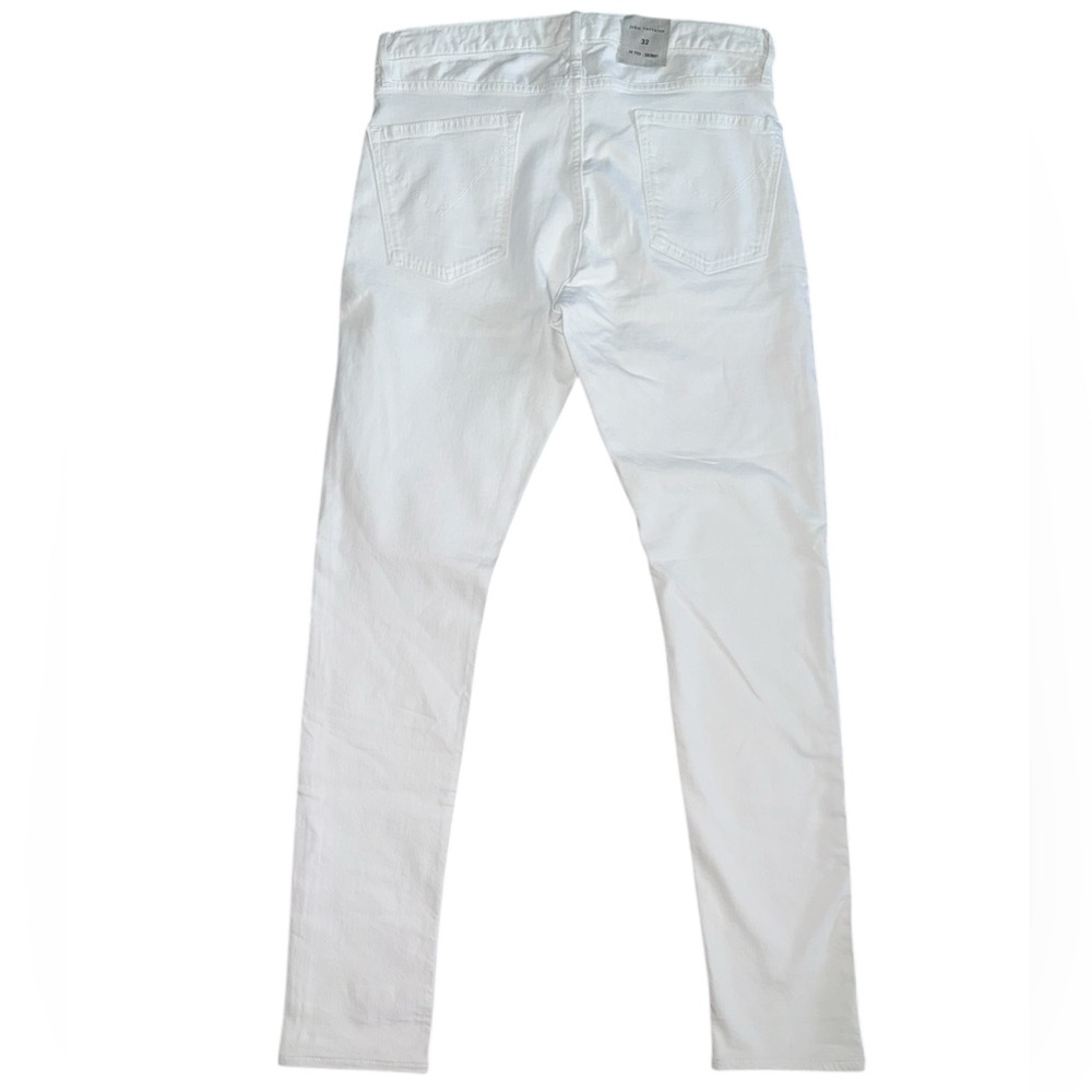 NWT John Varatose White Skinny Jeans Size 32 - Picture 2 of 6